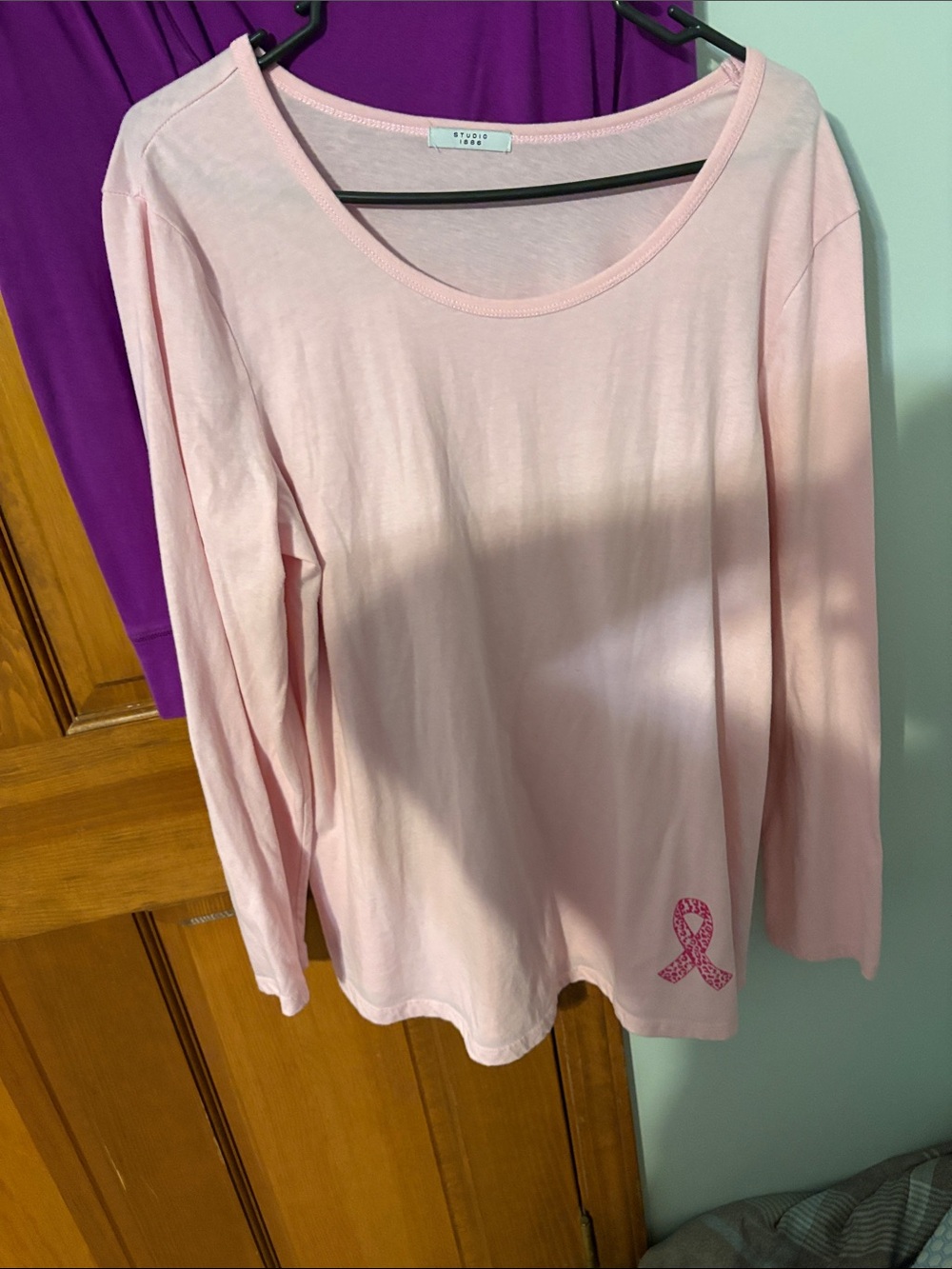 2 Women’s Long Sleeve Scoop Neck Tops - Pink & Purple XL Avon, Fashion Bug - Picture 2 of 10